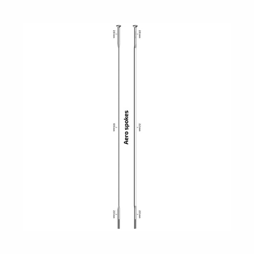 RAYO SAPIM CX-RAY "Straight Pull" PLATA (PRECORTADOS DE FABRICA)