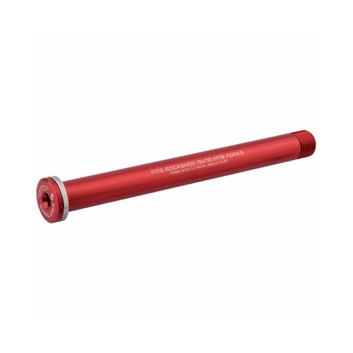 [WT-AXLE15-110-SR] WOLFTOOTH EJE PASANTE P/ROCKSHOX 15X110MM ROJO