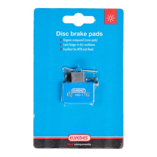[EV-ELV6854] Balata Organica ELVEDES (B01S) Para Shimano BR-M375 M415-M495 M515 M525 M575 C501 C601 C607