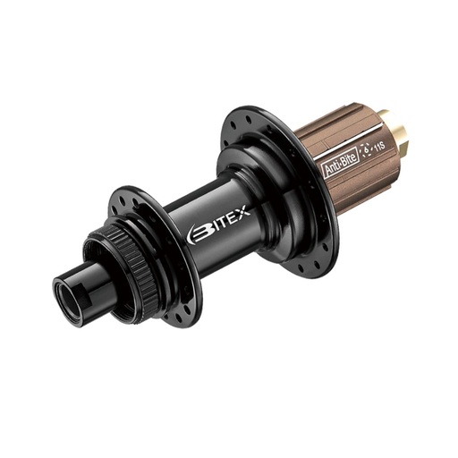 [BX-25BX108RN1224-HG] MAZA TRASERA GRAVEL BITEX ´25 BX108R DISC CL 12x142 MM NEGRA 24H "J" HG (EZO)