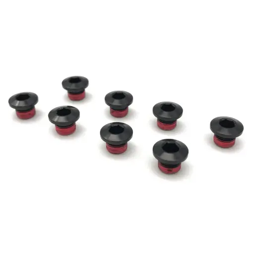 [PS-TP-0001X] KIT DE TORNILLOS PRAXIS PARA X-rings Alloy Black for 160 BCD X-Spider (pack of 8 threaded bolts)