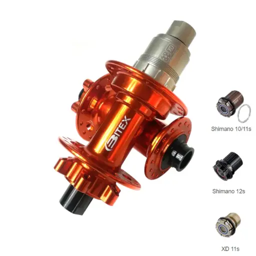 [BX-BX211PNA28/E-S] PAR DE MAZAS BITEX BX211 BOOST 15X110MM/12X148MM BODY HG NARANJA 28H (EZO)
