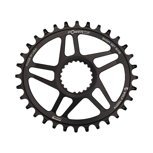 [WT-SHDM30-BST-SH12] WOLFTOOTH MONOPLATO SHIMANO DIRECT MOUNT 30T 12V BOOST NEGRO