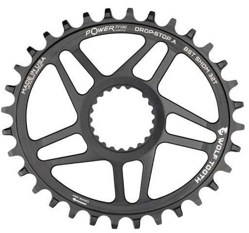 [WT-OVAL-SHDM32-BST] WOLFTOOTH MONOPLATO SHIMANO DIRECT MOUNT 32T OVAL 9,10,11V BOOST NEGRO