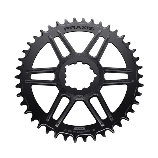 MONOPLATO PRAXIS DM1X | GRAVEL/RUTA | MONTAJE DIRECTO "SRAM 3T" | NEGRO N/W(10/11/12V)