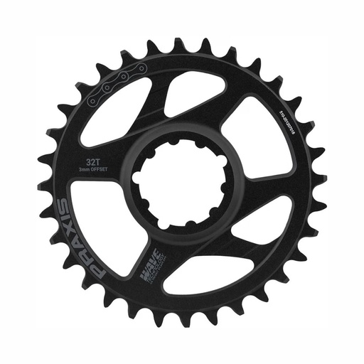 [PS-SV-30-330] MONOPLATO PRAXIS DM30T 3MM-OFFSET WAVE ACERO