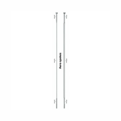 [SP-CXSPRINT-LBNT-SP-310MED-SIL] RAYO SAPIM CX-SPRINT "Straight Pull" PLATA (A MEDIDA PERSONALIZADA DESDE 270 A 304MM)