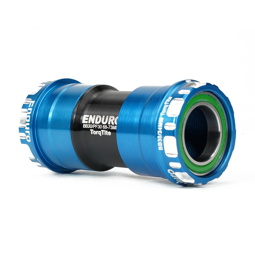 [EB-BKS-0152] BKS-0152 - Torqtite, stainless steel, Angular Contact, Bearing Bottom Bracket for BB30 Framesets and Shimano 24mm Cranksets - Blue